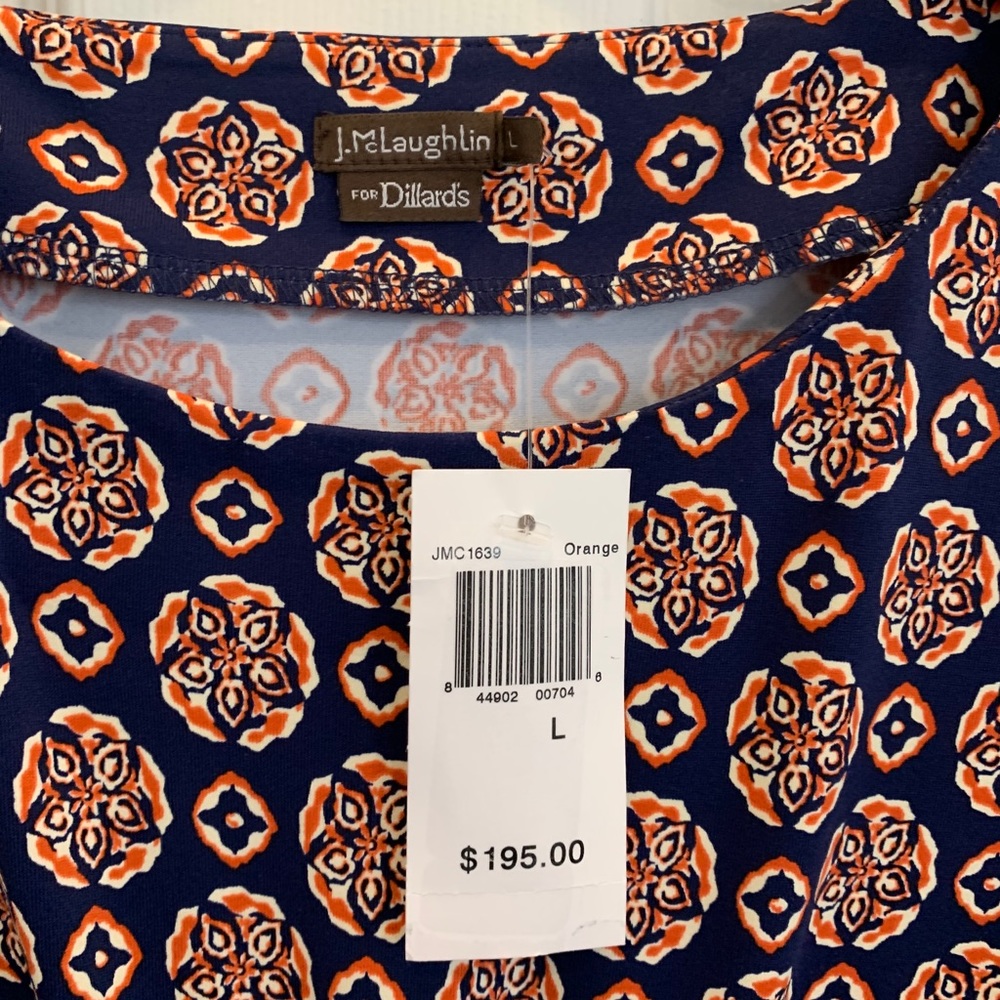 J Mclaughin shift dress. Never worn!! Great colors